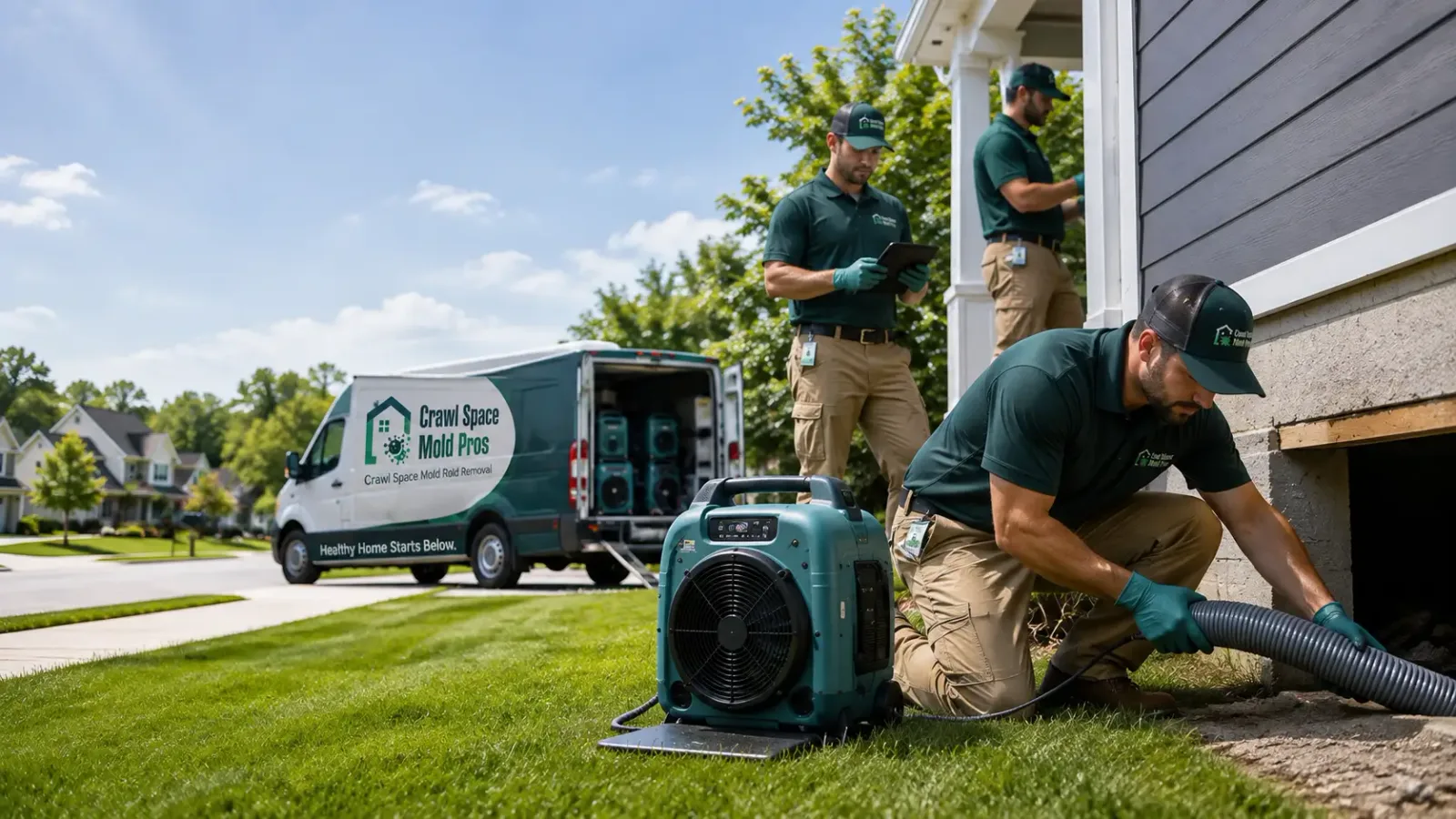 Crawl Space Mold Removal in Courtland, KS